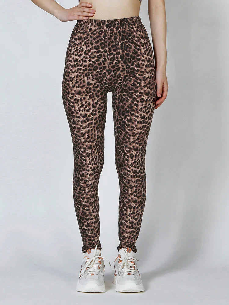 Animal Print Workout Leggings - XXL