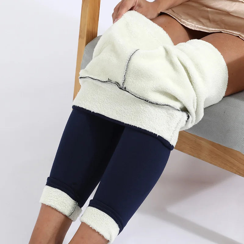 Best Fleece Lined Legging - Navy Blue / M