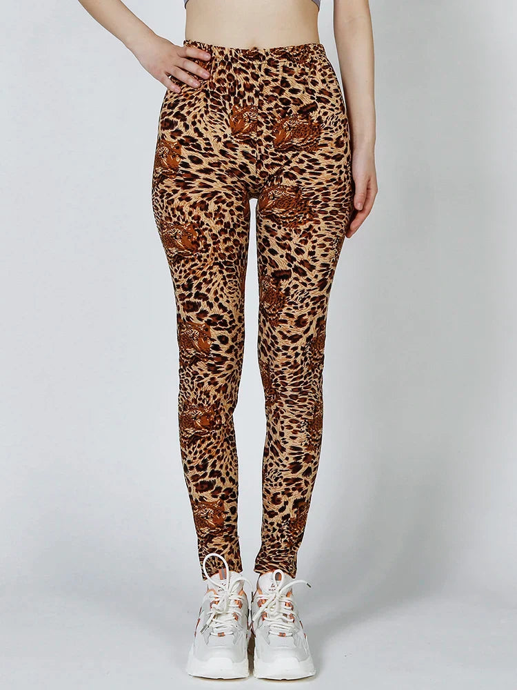 Cheetah Print Leggings - XXL