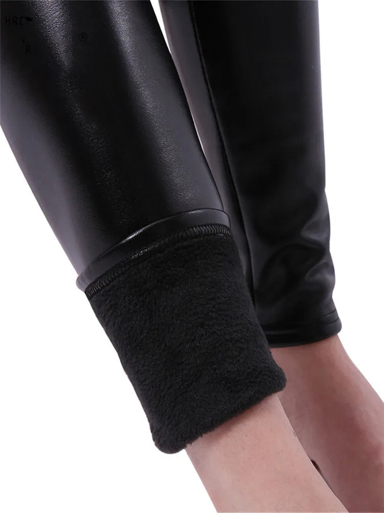 Fleece Lined Faux Leather Leggings