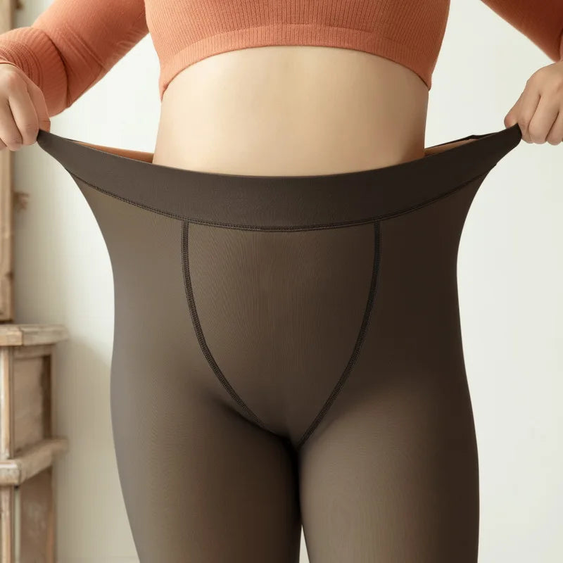 Fleece Lined Leggings For Brown Skin