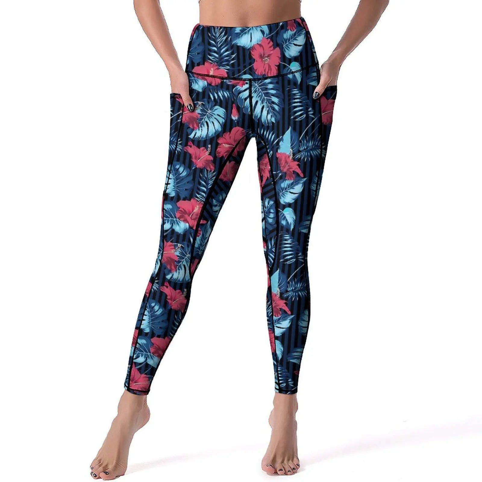 Floral Yoga Leggings - XL