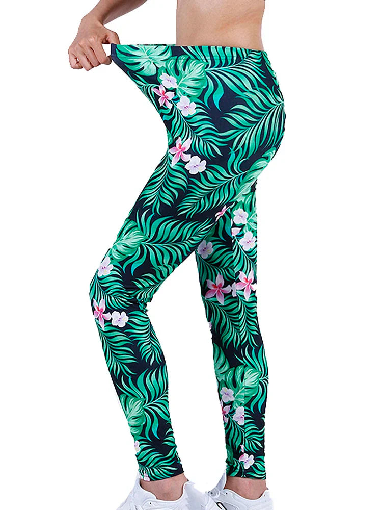 Flower Legging - Leaf Flower / M