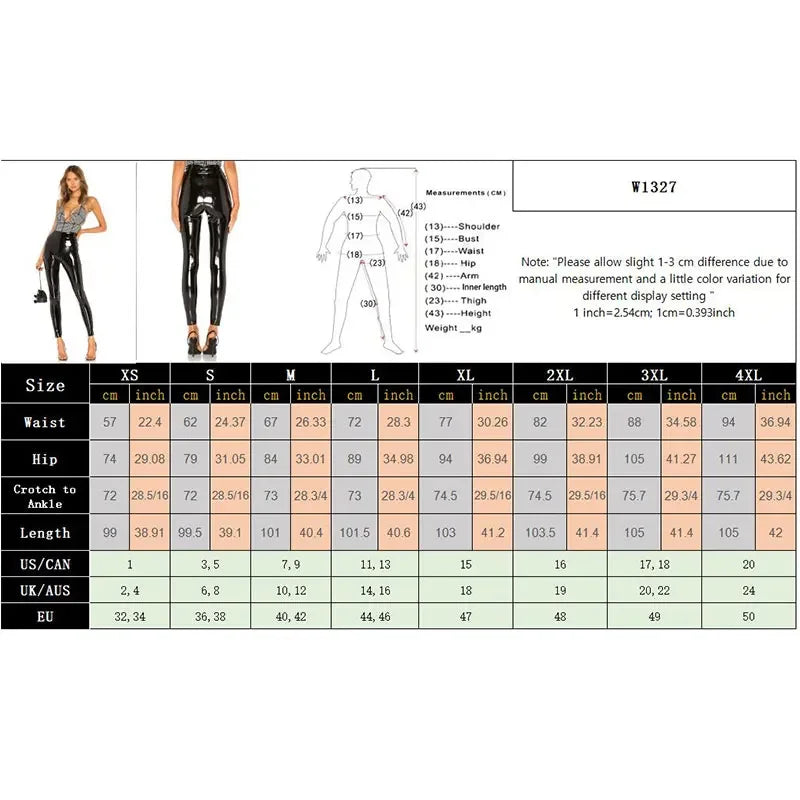 Latex Leggings Women