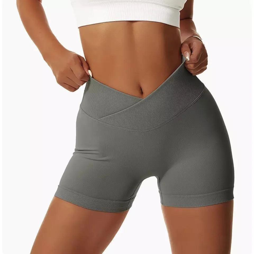 Legging Shorts Womens - Gray / L