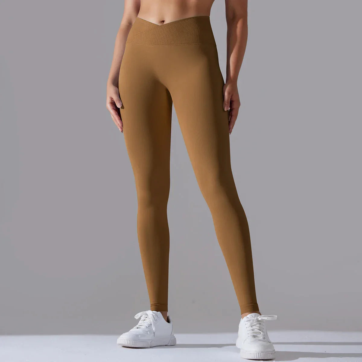 Leggings Seamless Brown - Cocoa / XXL