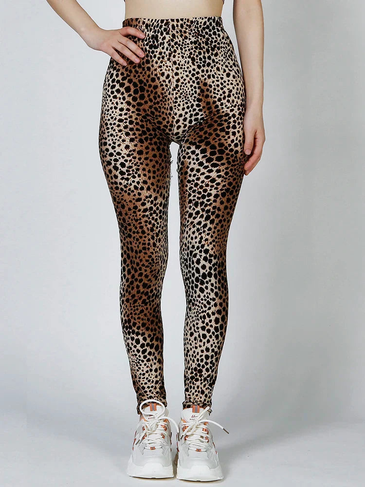 Leopard Leggings Womens - XXL