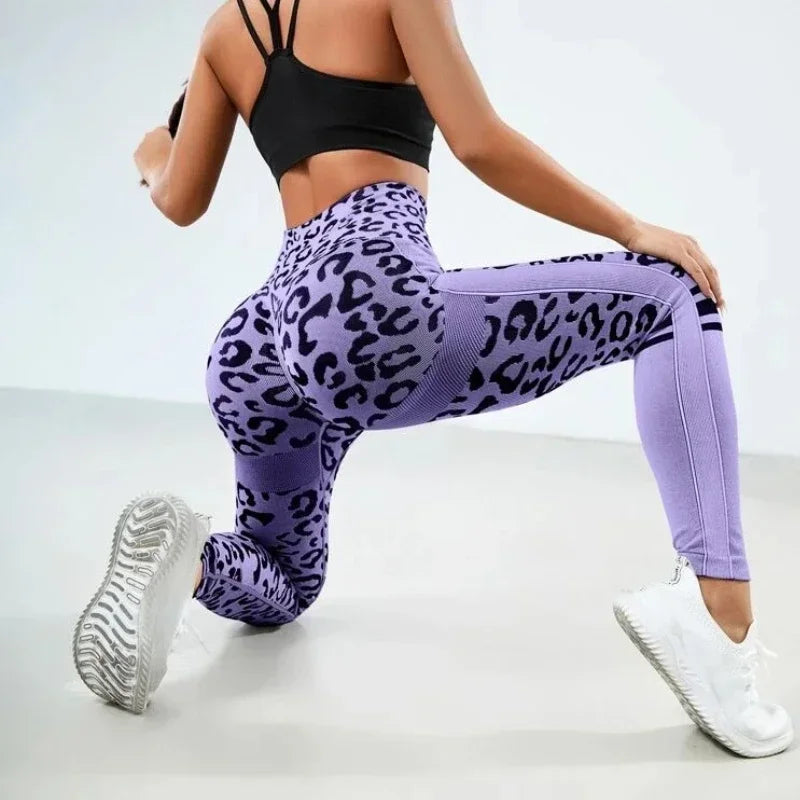 Leopard Print Leggings Womens