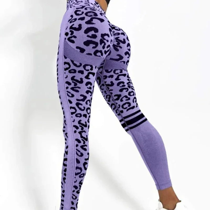 Leopard Print Leggings Womens - S