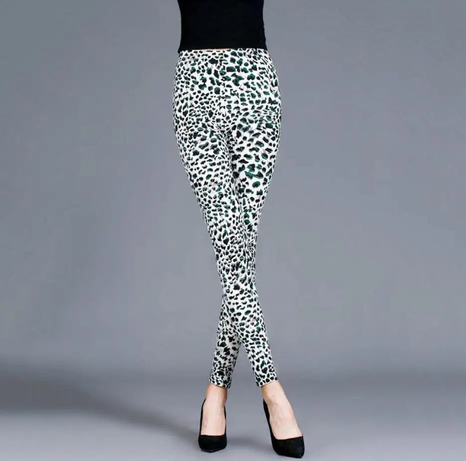 Leopard Print Yoga Pants - XL