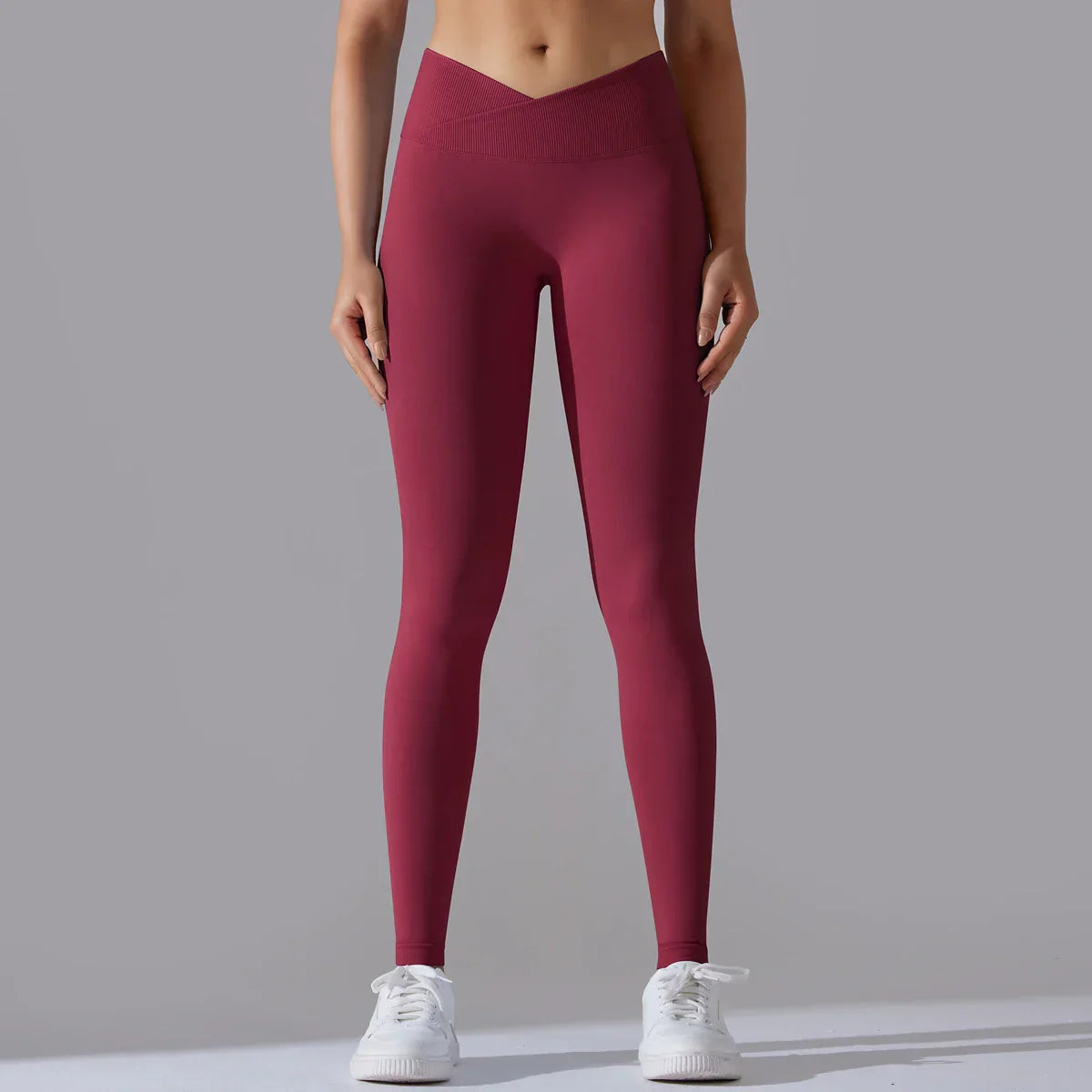 Seamless Leggings Workout - Wine Red / M