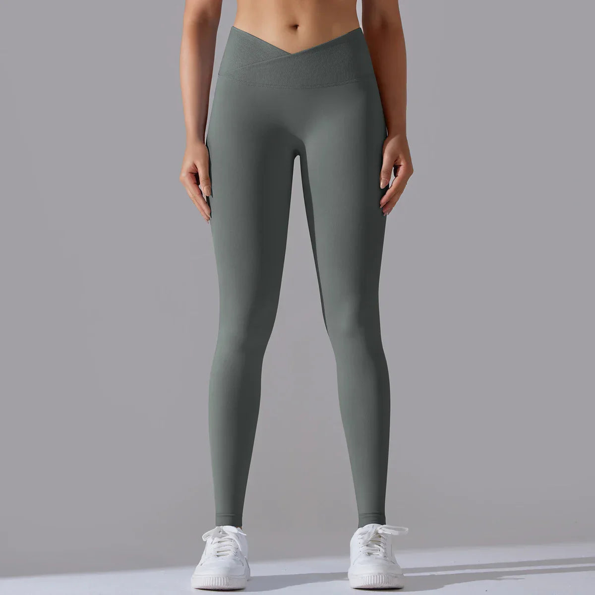 Seamless Scrunch Leggings - Dark Grey / XXL