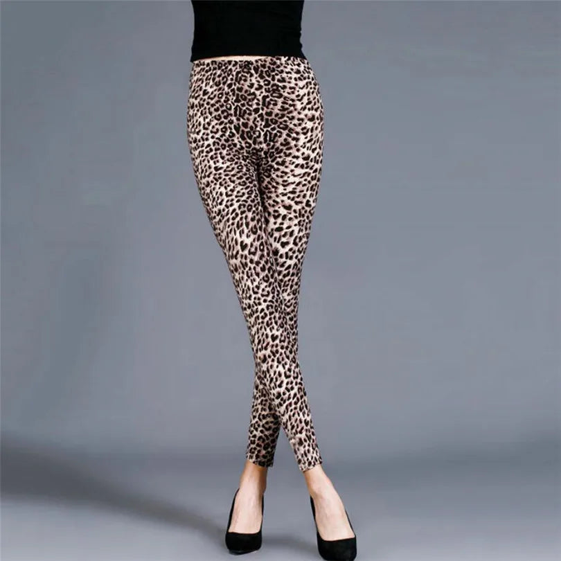 Tiger Print Leggings - S