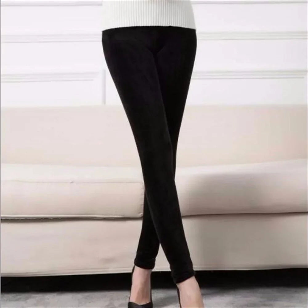 Velvet Legging Black - black / XXL