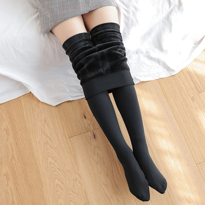 Winter Leggings For Women - Black Legging socks / L