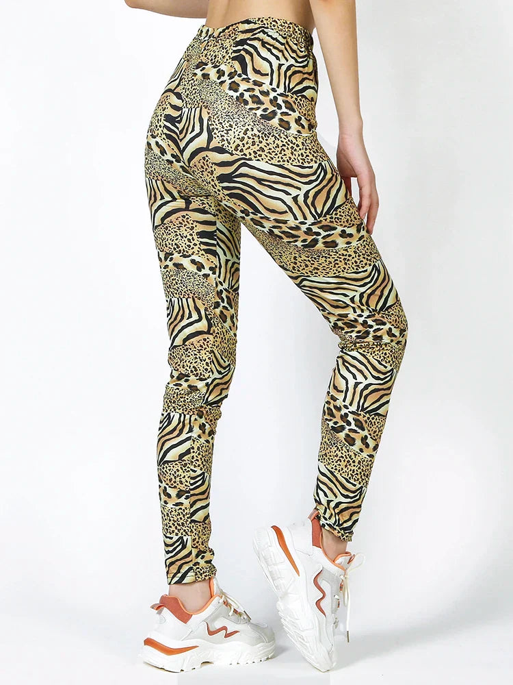 Womens Leopard Print Leggings