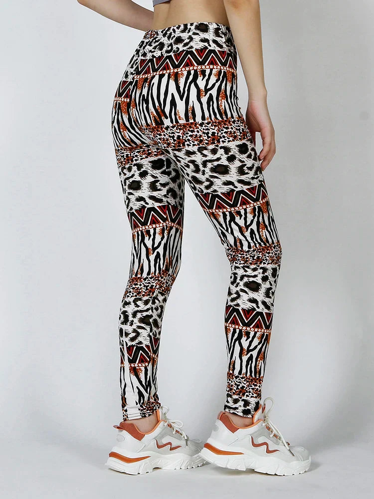 Yoga Pants Leopard Print - XL